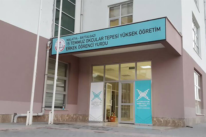 MALATYA TÜGVA 15 TEMMUZ OKÇULAR TEPESİ ERKEK YURDU